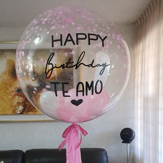 Burbuja 90cm con Globos interior