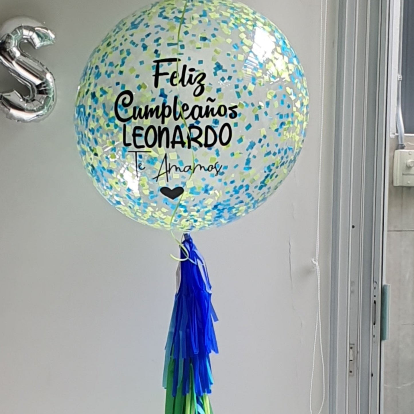 Burbuja 90cm Confetti cumpleaños