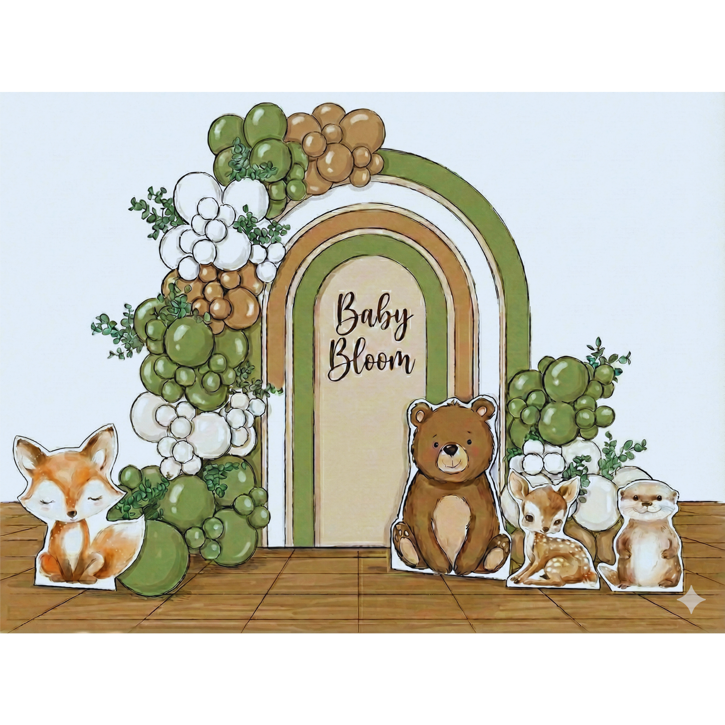 Decoración Baby Bosque