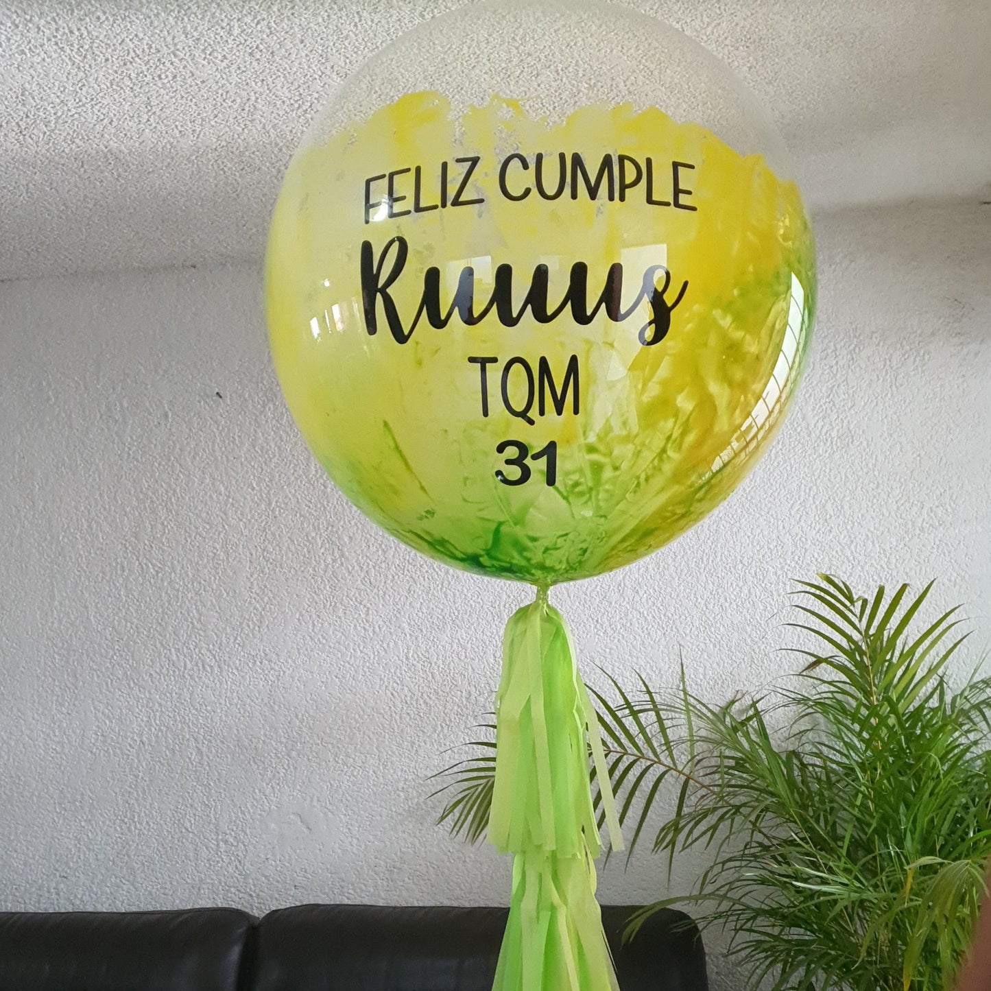 Burbuja 90cm pintada cumpleaños