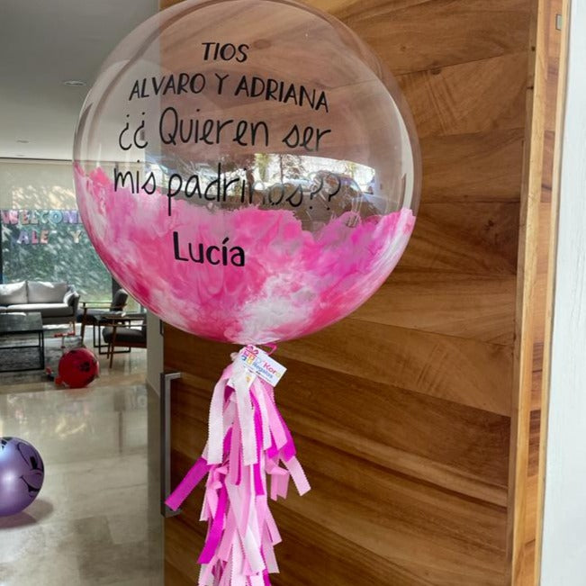 Burbuja 90cm. pintada mitad bebé
