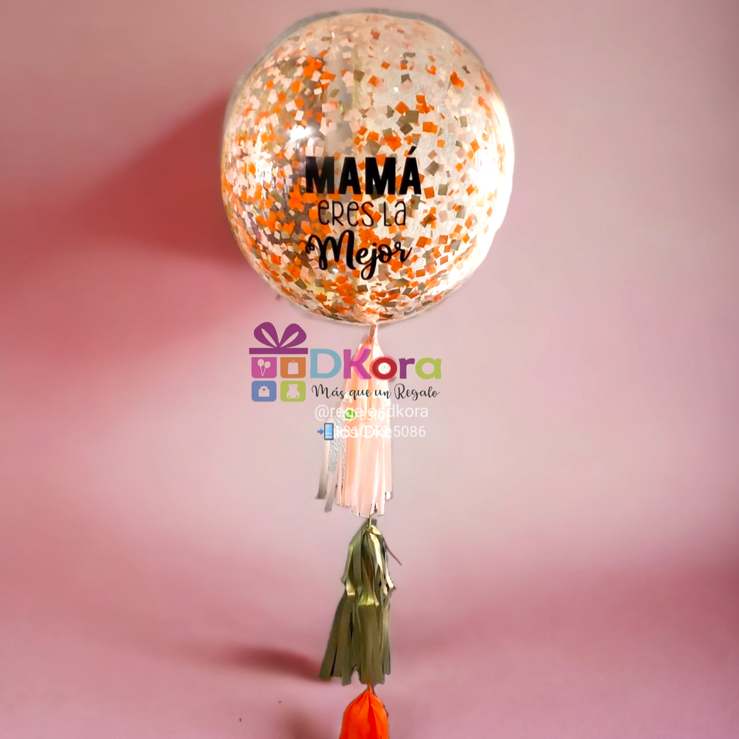 Burbuja 90cm confetti mamá