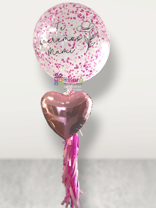 Bouquet Jumbo Mamá y corazón