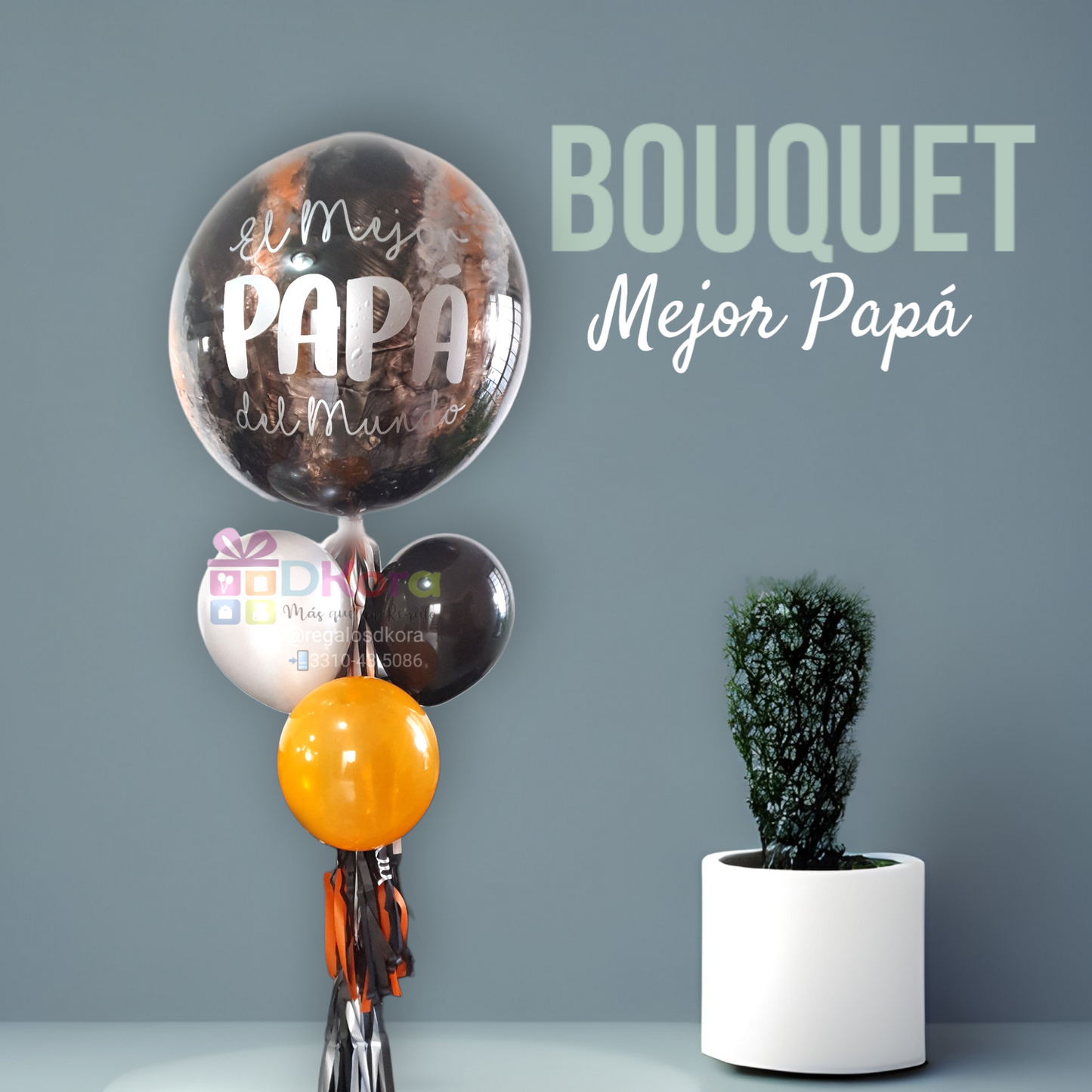 Racimo Globos Mejor papá