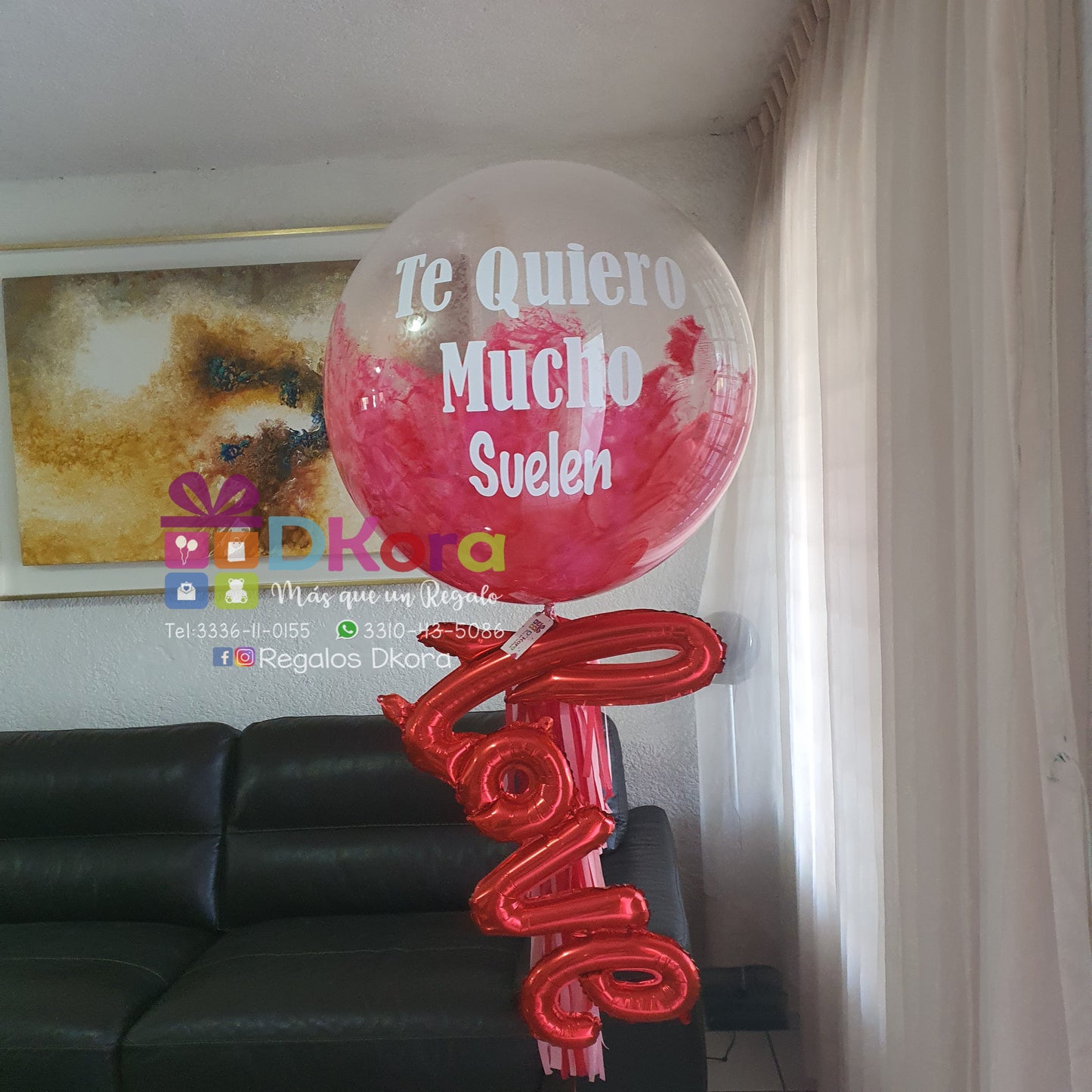 Burbuja 90cm pintada Love