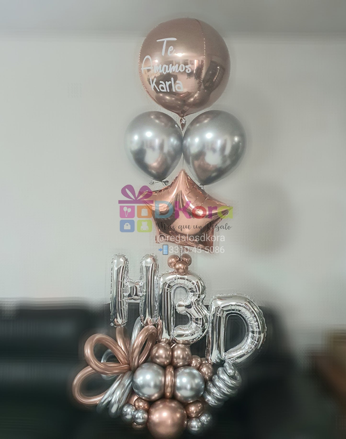 Bouquet Balloon mediano HBD