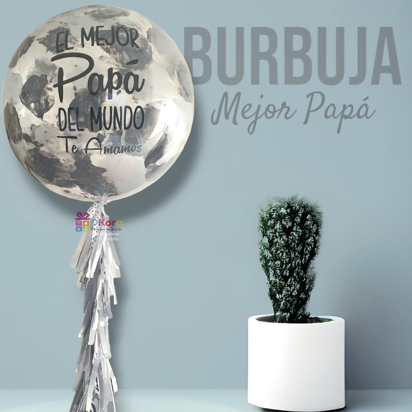 Burbuja 90cm pintada papá