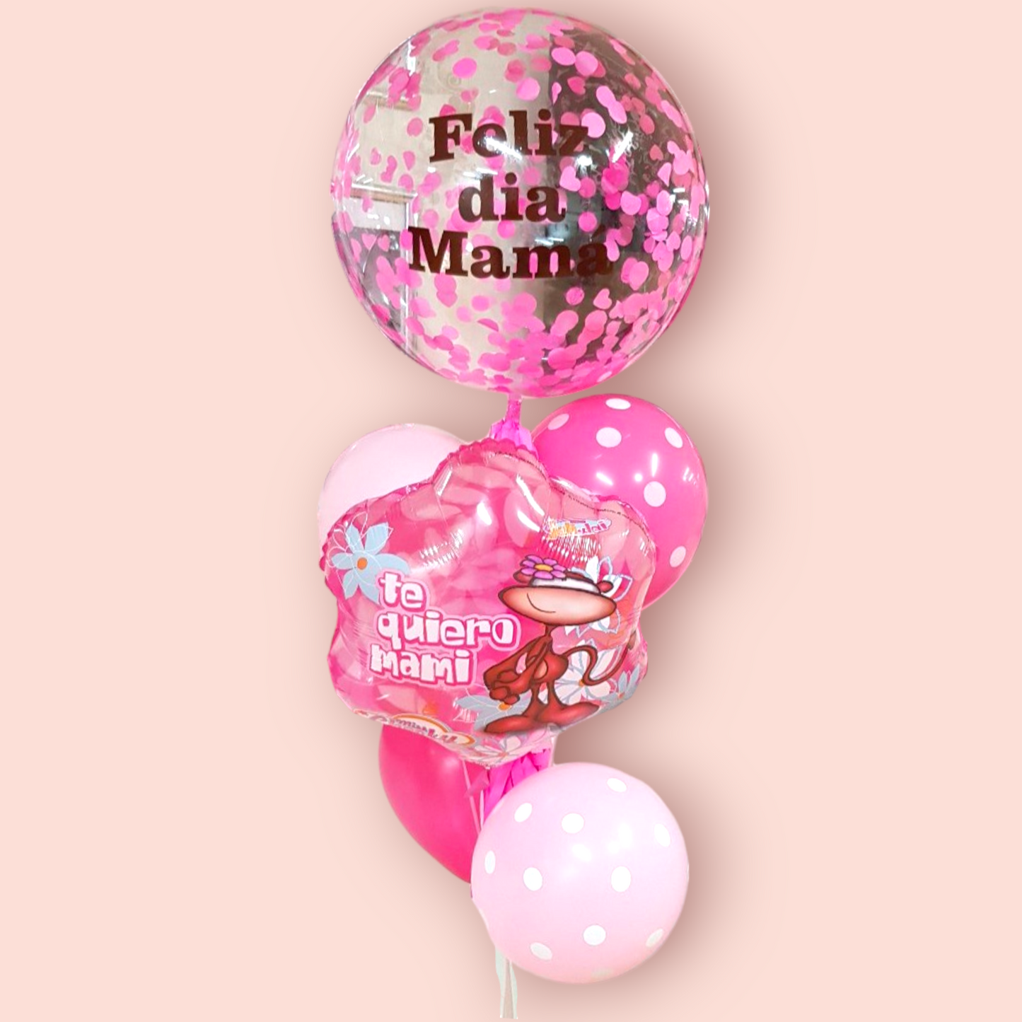 Bouquet grande Mamá con globo diseño