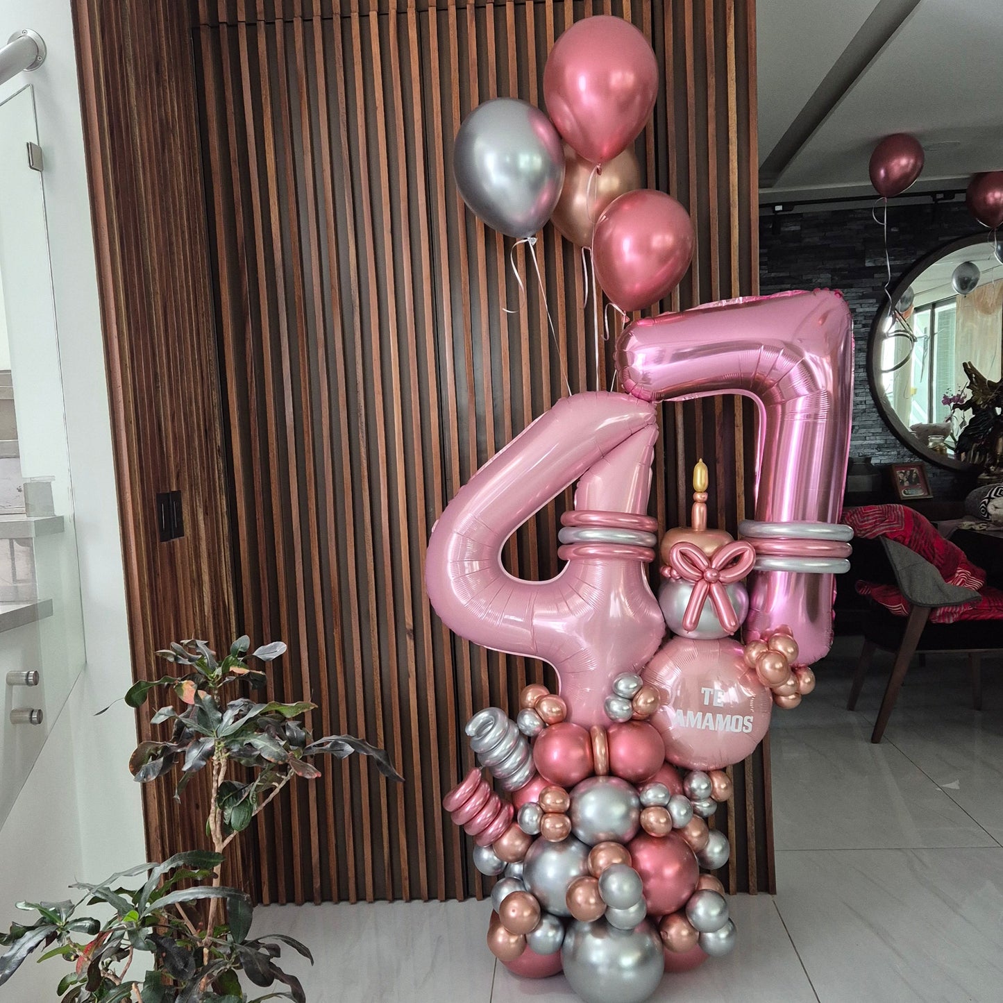 Bouquet balloon Cumpleaños con circulo
