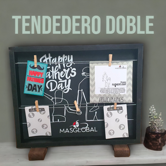 Tendedero doble con base