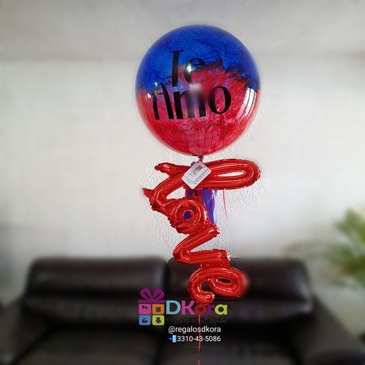 Burbuja 90cm pintada Love