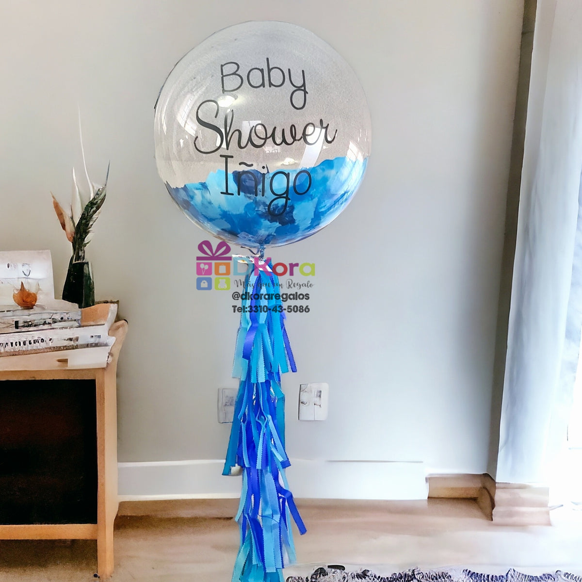 Burbuja 60cm mitad pintada
