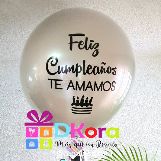 Globo grande  liso cumpleaños